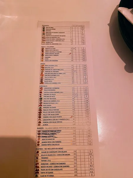 menu 0 of Restaurante L. San