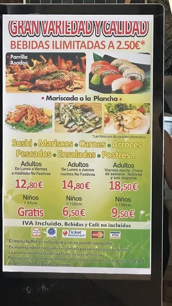 menu 2 of Amazonia Wok CC Lagoh Sevilla