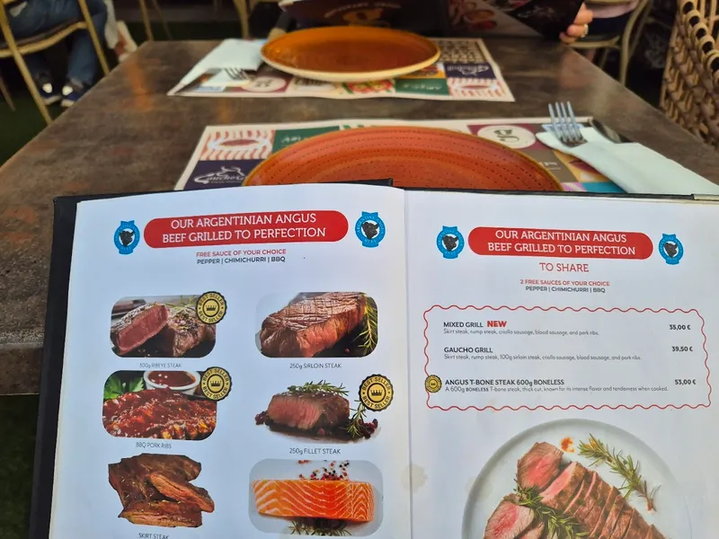 menu 2 of Gaucho Grill