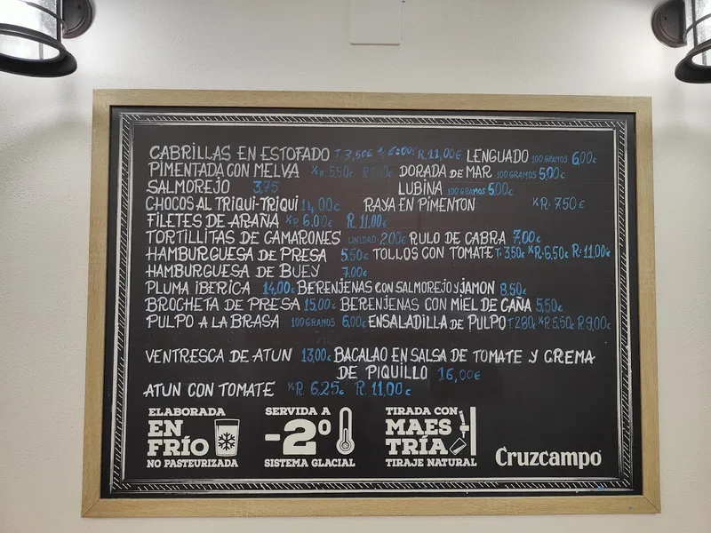 menu 0 of Terraza-Bar La Hispanidad