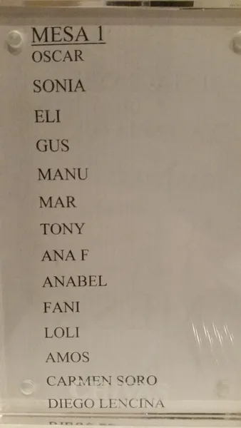 menu 1 of Valencia Once Restaurante