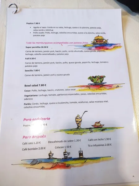 menu 0 of La Pernilita