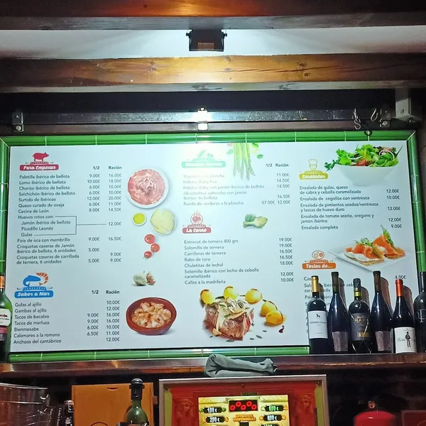 menu 1 of La Taberna de Rafa