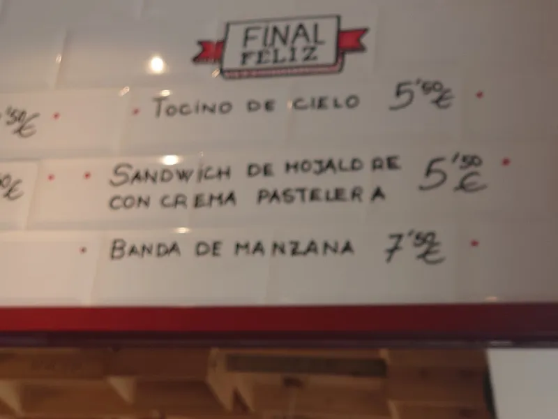 menu 1 of Marcelino, Vinos y Ultraporcinos