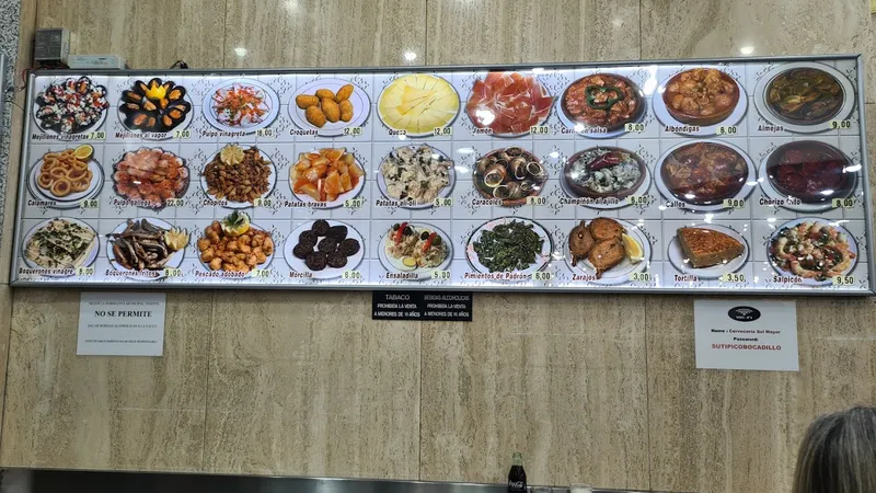 menu 1 of Cervecería Sol Mayor