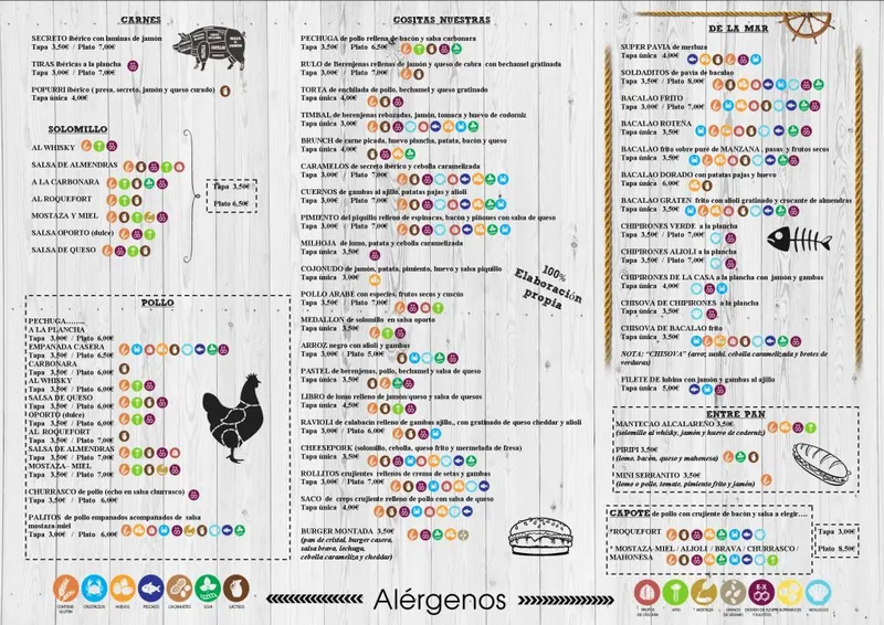 menu 0 of Bar Taberna&Moderna