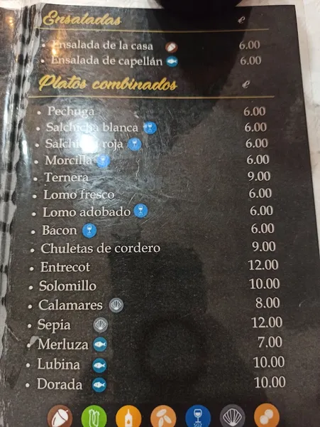 menu 0 of Restaurante los Barriles
