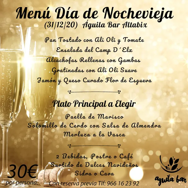 menu 0 of Águila Bar Altabix