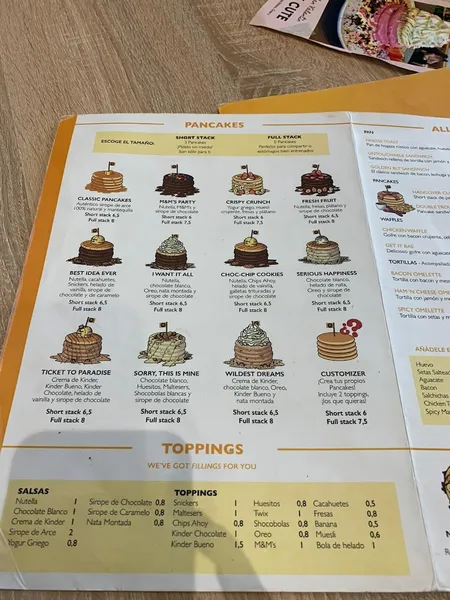 menu 2 of The Golden Stack