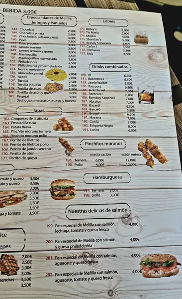 menu 0 of Cafetería Brisamar