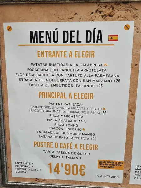 menu 1 of DITALY