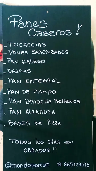 menu 1 of OBRADOR Peccati Di Gola