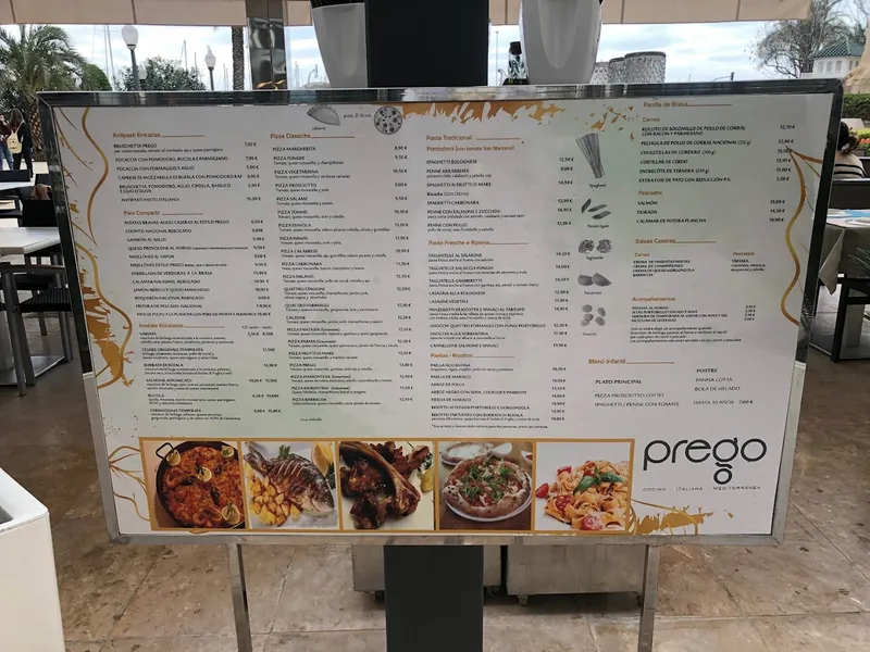 menu 1 of Prego