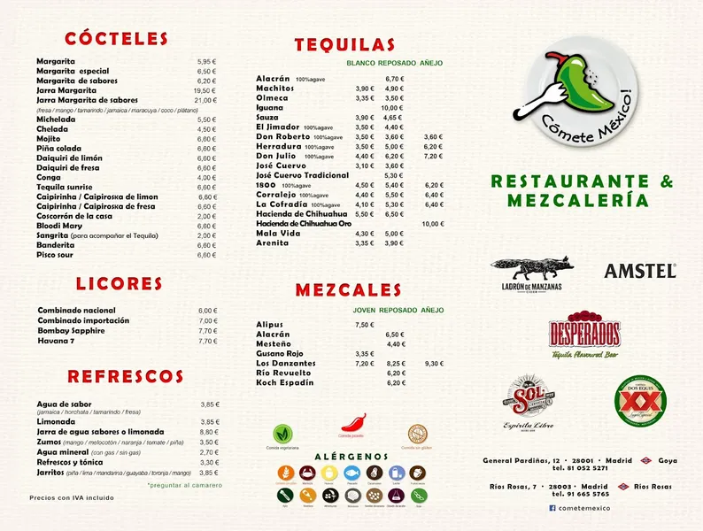 menu 0 of Cómete México
