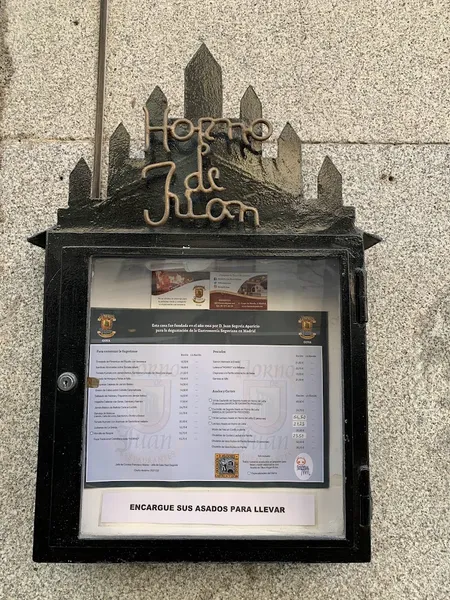 menu 0 of Horno de Juan