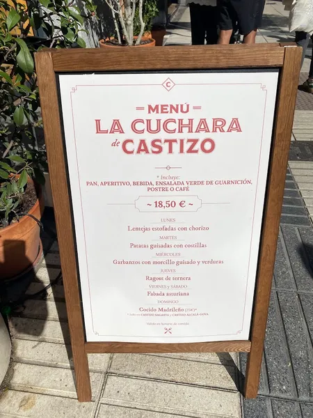 menu 2 of Castizo Alcalá-Goya