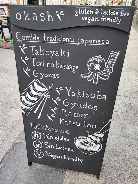 menu 1 of Okashi Valencia