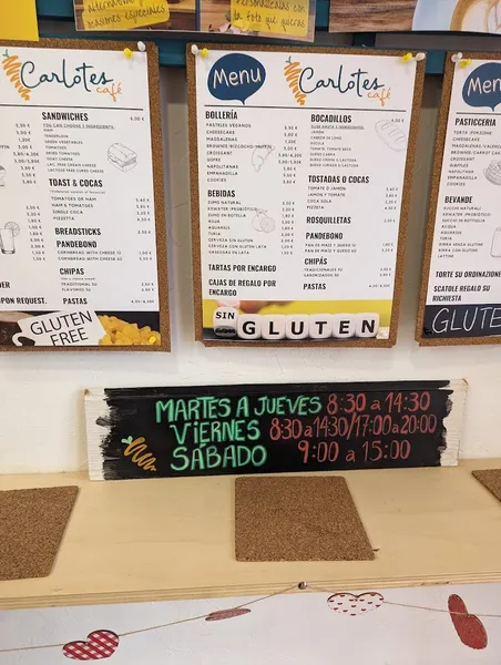 menu 0 of Carlotes Café - Gluten Free