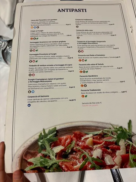 menu 2 of Pasta Nostra Zaragoza