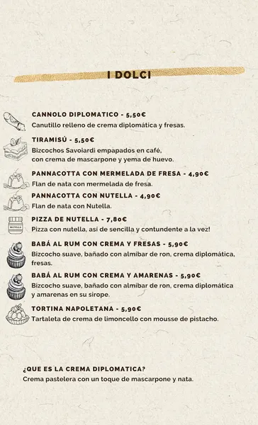 menu 0 of La Parthénope