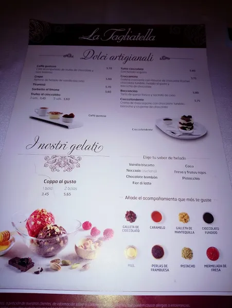 menu 2 of Restaurante La Tagliatella | Actur, Zaragoza