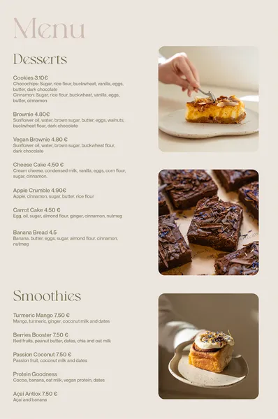 menu 0 of Bloome By Sasha