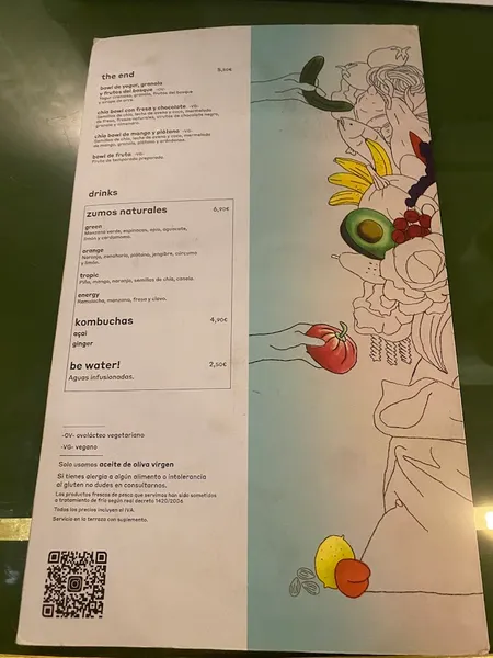 menu 2 of Secrets Pau Claris