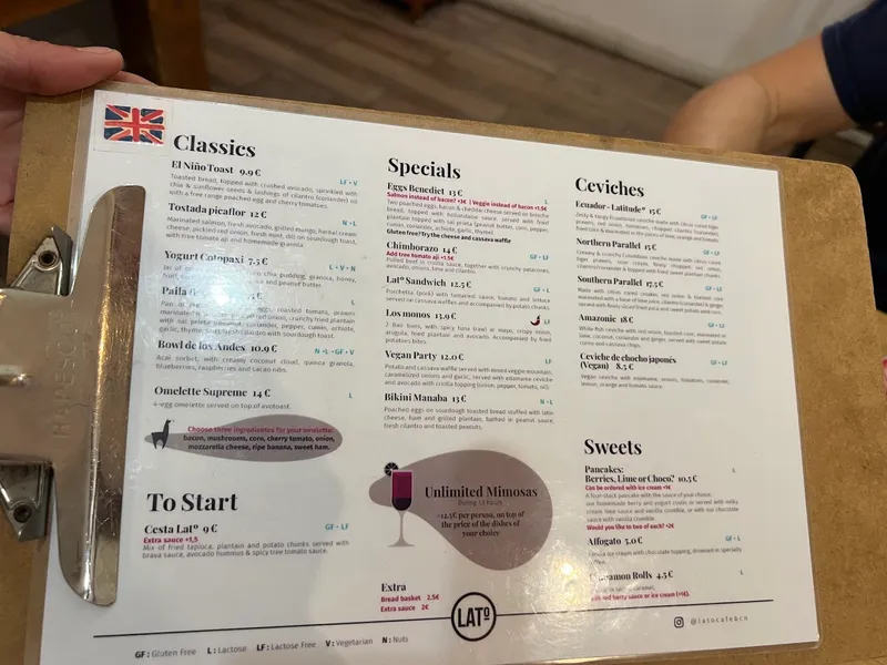 menu 2 of Lato