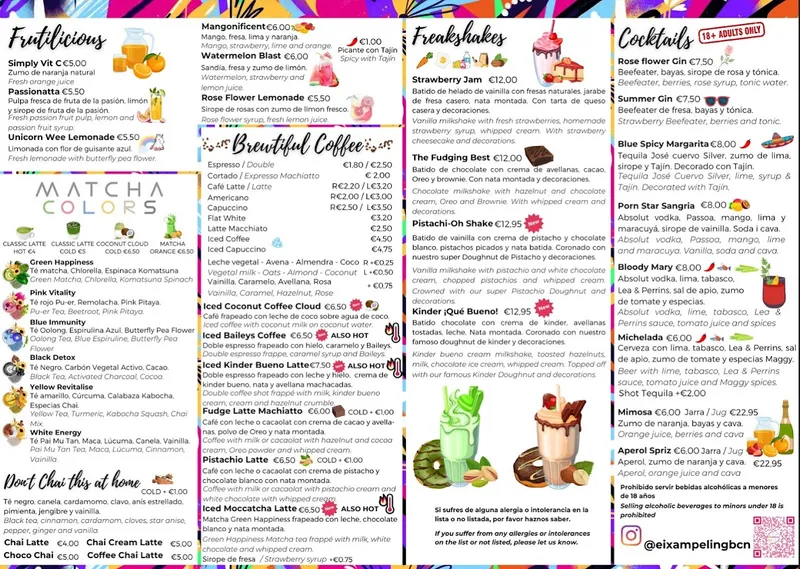 menu 0 of Eixampeling Brunch Café