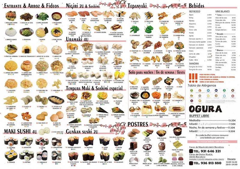 menu 0 of Restaurante Ogura