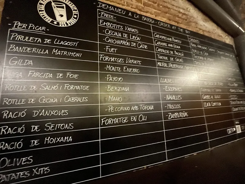 menu 0 of Bodega Cal Marino