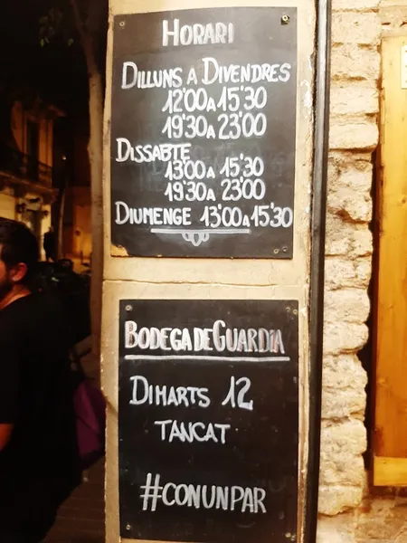menu 2 of Bodega Cal Marino