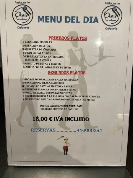 menu 1 of El plaza de indautxu