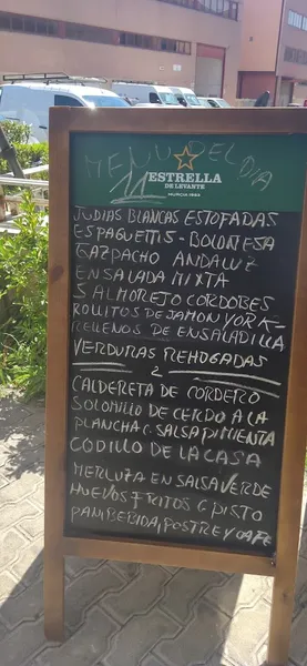 menu 2 of La Fragua