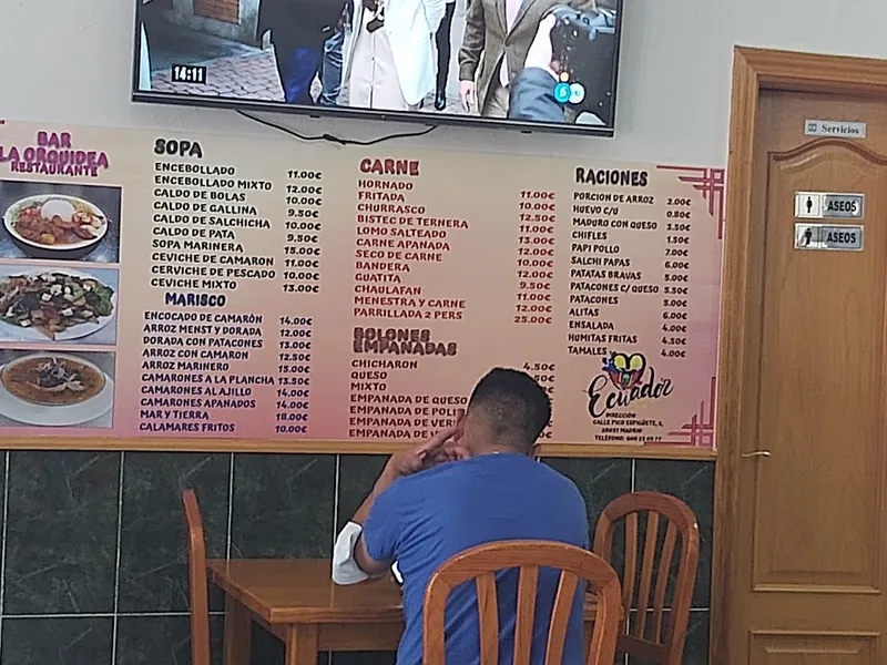 menu 1 of Bar Restaurante Ecuatoriano La Orquídea