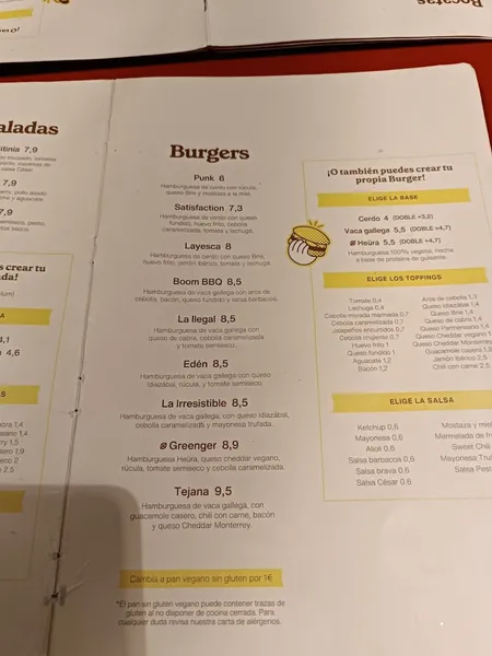 menu 2 of El Pibe