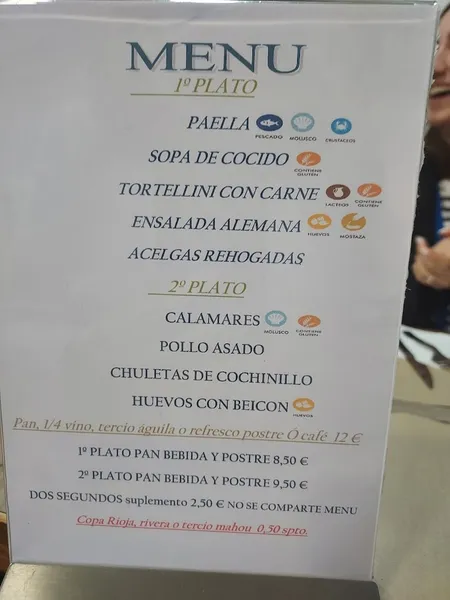 menu 0 of Bar Restaurante Nago