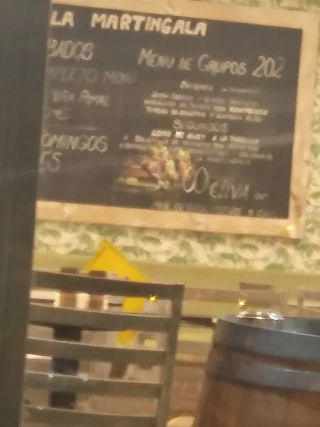 menu 1 of La Martingala