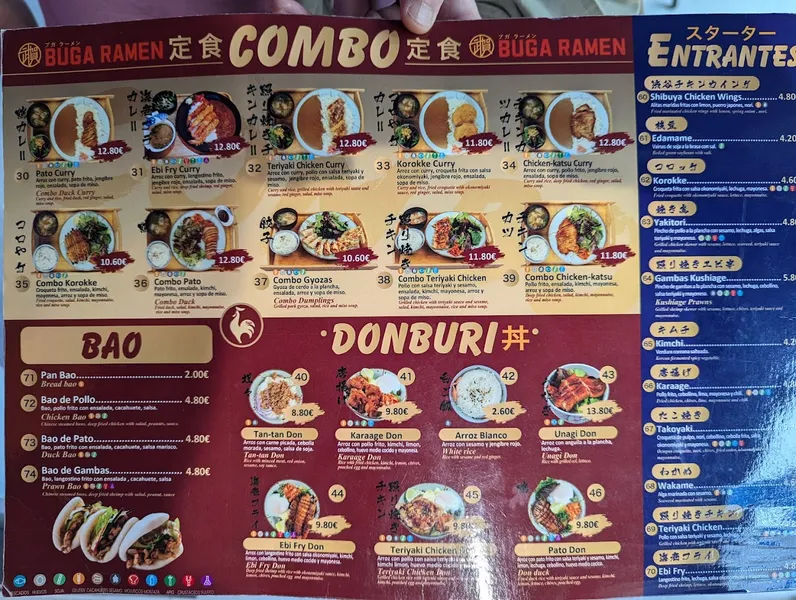 menu 2 of Buga Ramen A Coruña