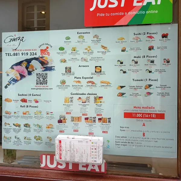 menu 0 of Ginza