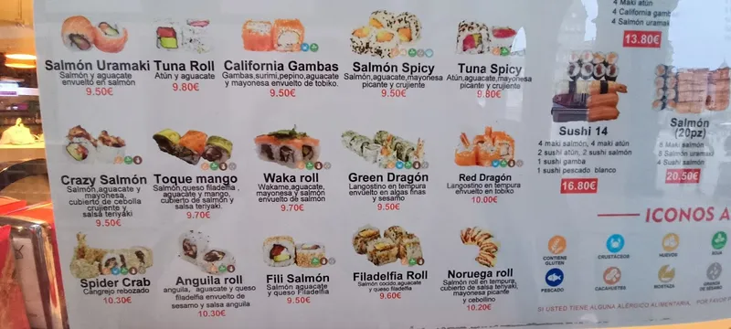 menu 2 of Ginza