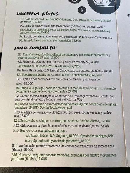 menu 0 of Buenos Aires Actur