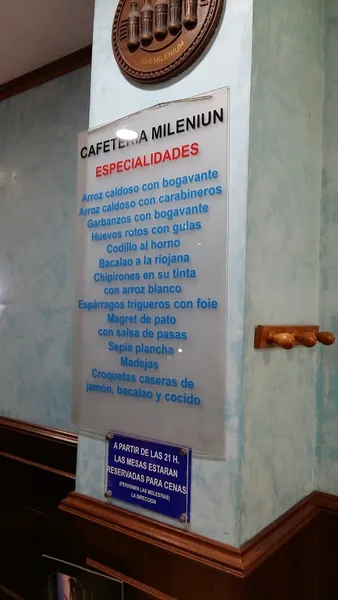 menu 2 of Cafetería Milenium