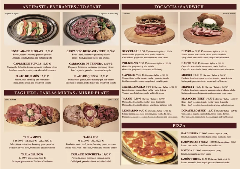 menu 0 of Restaurante italiano Gallo Nero