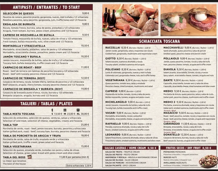 menu 1 of Restaurante italiano Gallo Nero