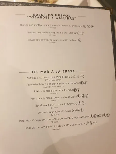 menu 2 of Rocacho