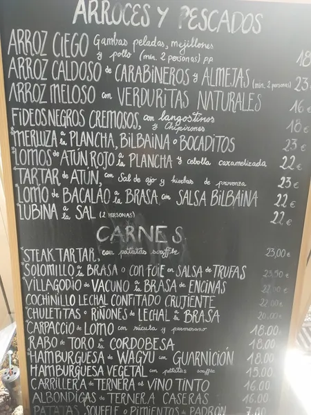 menu 1 of Restaurante Al Paseo
