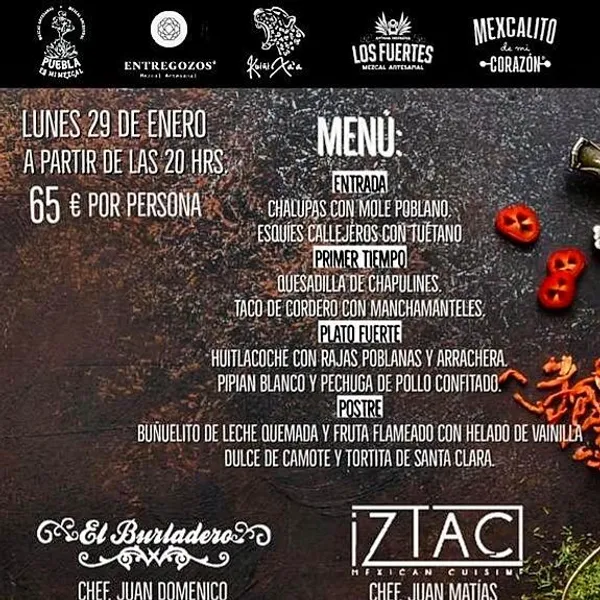 menu 0 of Iztac