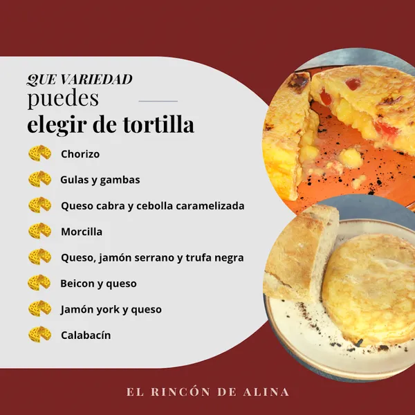 menu 1 of El Rincón de Alina - Bar Restaurante