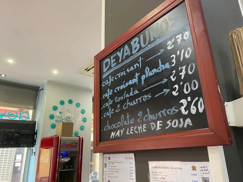menu 1 of Bar Cafetería Deyabú